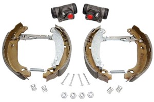 Bremsesko sett, Bakaksel, RENAULT CLIO I, CLIO Skåp/halvkombi I, SUPER 5, SUPER 5 Skåp/halvkombi, 7701203454, 7701203579, 7701203580, 77