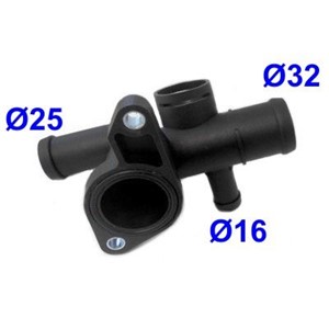 Kjølevæskeflens, AUDI,SEAT,SKODA,VW, 06A121132AP, 06A121132D, 06A121132G, 06A121132Q, 06A121133BB, 06A121133J