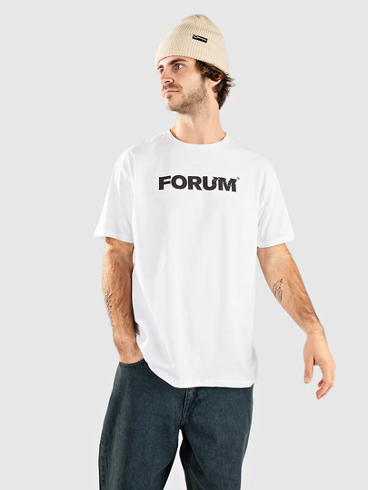 Forum Glitch T-paita valkoinen