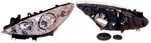 Frontlykt, Høyre, PEUGEOT 307, 307 Break, 307 CC, 307 SW, 6206 86