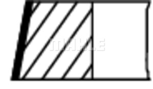 Stempelringsett, AUDI A4 B5, A4 B5 Avant, A4 B6, A4 B6 Avant, A4 B6 Cabriolet, A6 C4, A6 C5, A6 C5 Avant, 078 198 151 C, 078 198 151 E,