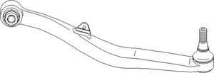 Parallellstag, Høyre bakaksel, Øvre, MERCEDES-BENZ M-KLASS [W163], 163 350 01 53, 163 350 04 53, 163 350 06 53, A163 350 01 53, A163 350