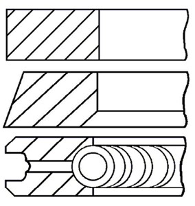 Stempelringsett, AUDI,VOLVO,VW, 046198151, 046198151A, 074198151