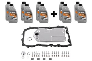Delesett, oljeskift automatisk girkasse, AUDI Q7, PORSCHE CAYENNE, VW TOUAREG, 09D 321 371, 09D 325 429 kit4, 09D 325 429, 09D 325 435 k