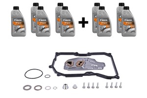 Delesett, oljeskift automatisk girkasse, AUDI,SEAT,SKODA,VW, 09G 321 370, 09G 325 429 kit4, 09G 325 429, 24 11 7 551 080, 24 11 7 566 35