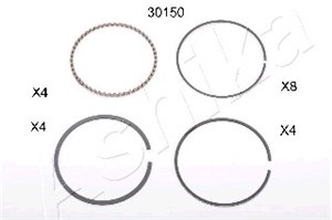 Stempelring, MAZDA 121 I, 121 II, 323 III, 323 C IV, 323 C V, 323 F VI, 323 Hatchback III, 323 P V, 323 S IV, 323 S V, 323 S VI, DEMIO,