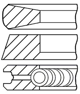 Stempelringsett, BMW,LAND ROVER,OPEL,VAUXHALL, 11252243860