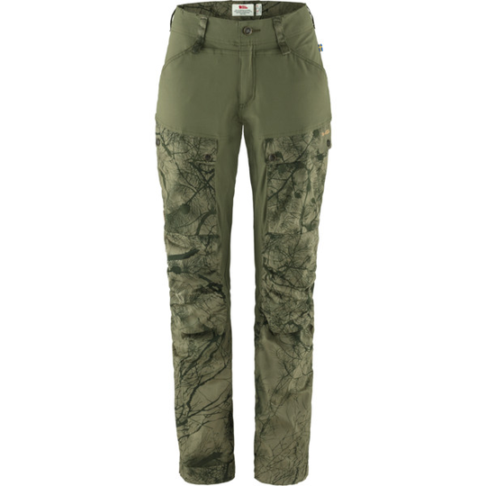 Fjällräven Keb Trousers W Reg - Green Camo-laurel Green - Naiset - 42 - Partioaitta