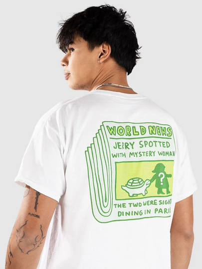 A.LAB World News T-paita valkoinen