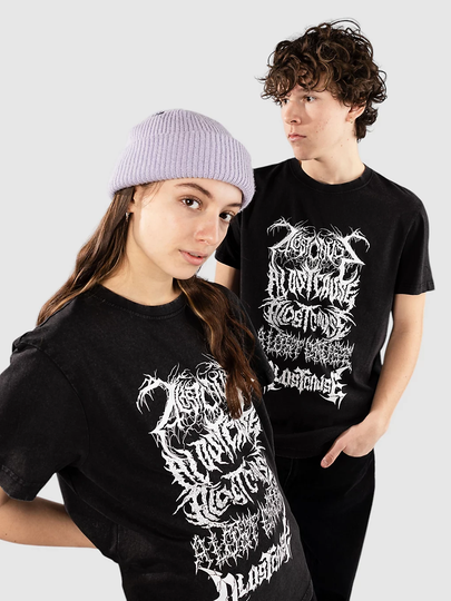 A Lost Cause Dark Omens Vintage T-paita musta