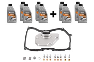 Delesett, oljeskift automatisk girkasse, MINI, 09G 321 370, 24 11 7 551 080, 24 11 7 566 356, 24 15 2 361 176, 24 34 7 566 358 kit4, 24