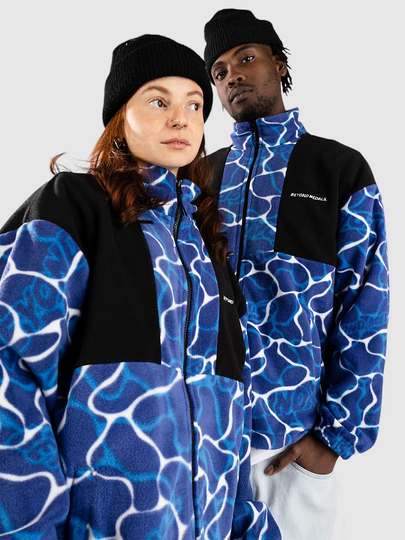 Beyond Medals Fleece Vetoketjullinen huppari sininen