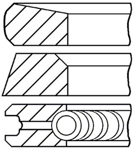 Stempelringsett, FORD TRANSIT Buss, TRANSIT Flak/chassi, TRANSIT Skåp, LDV CONVOY Buss, CONVOY Flak/chassi, CONVOY Skåp