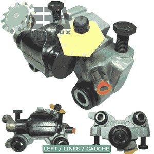 Bremsecaliper, Venstre bakaksel, CITROËN,PEUGEOT,RENAULT, 4401 61, 440161, 441007, 7701 202 142, 9404401618