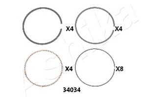 Stempelring, HONDA ACCORD IV, PRELUDE III, PRELUDE IV, PRELUDE V