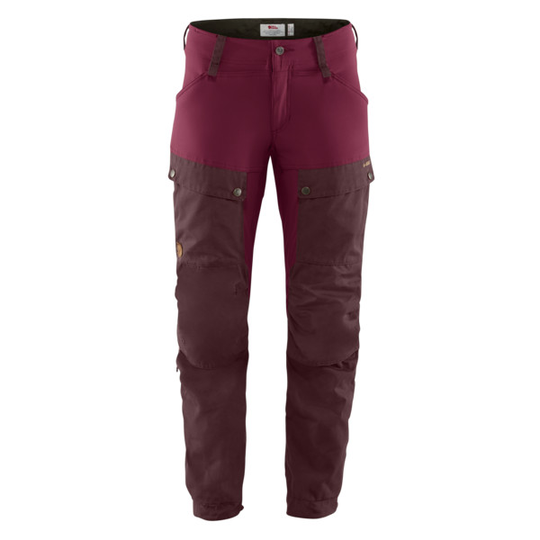 Fjällräven Keb Trousers W Reg - Dark Garnet-plum - Naiset - 42 - Partioaitta