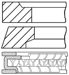 Stempelringsett, FIAT,LANCIA, 5896111