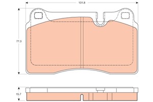 Bremseklosser sett, Framaksel, ASTON MARTIN DB9 Vantage, DB9 Volante, VANTAGE Vantage, VANTAGE Volante, 4G43-2D007-AA, 7G43-2D007-AA