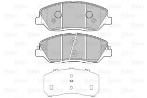 Bremseklosser sett, Framaksel, HYUNDAI,KIA,SSANGYONG, 48130341A0, 48130-341A0, 581012BA00, 58101-2BA00, 581012BA10, 58101-2BA10, 581012P