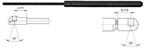 Pneumatisk fjær, motorpanser, VW CADDY Minibus, minivan III, CADDY Skåp/stor limousine III, TOURAN, 1T0 823 359, 1T0 823 359A