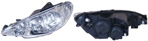 Frontlykt, Høyre, PEUGEOT 206 CC, 206 Halvkombi, 206 Sedan, 206 SW, 6206 A0