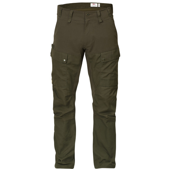 Fjällräven Lappland Hybrid Trousers M - Dark Olive - Miehet - 48 - Partioaitta