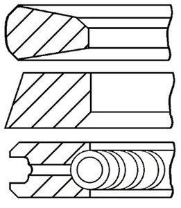 Stempelringsett, MERCEDES-BENZ, A6420300023, A6420300024