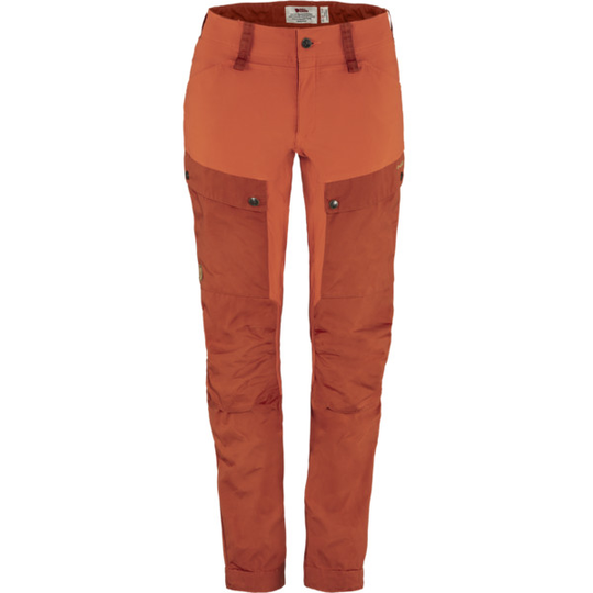 Fjällräven Keb Trousers Curved W - Cabin Red-rowan Red - Naiset - 38/S - Partioaitta