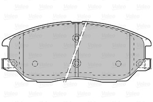 Bremseklosser sett, Framaksel, HYUNDAI,KIA,SSANGYONG, 4813008260, 48130-08260, 4813008BA0, 4813008-BA0, 4813A21100, 4813A-21100, 581013F