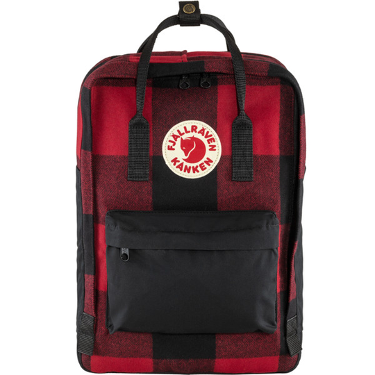 Fjällräven Kånken Re-wool Laptop 15" - Red-black - Unisex - OneSize - Partioaitta