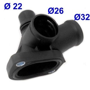 Kjølevæskeflens, AUDI A4 B5, A4 B5 Avant, VW PASSAT B5, PASSAT B5 Variant, 050121132B, 050121133D