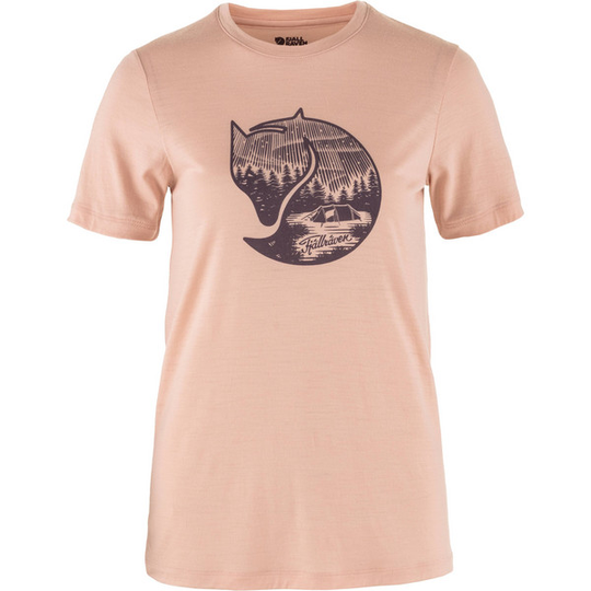 Fjällräven Abisko Wool Fox Ss W - Chalk Rose-port - Naiset - XL - Partioaitta