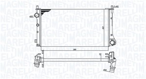 Radiator, motorkjøling, FIAT PANDA, PANDA Skåp/halvkombi, 46798743