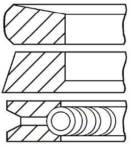 Stempelringsett, NISSAN,OPEL,RENAULT,VAUXHALL, 7701474973