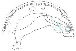 Bremsesko sett, Bakaksel, TOYOTA COROLLA, COROLLA Kombi, COROLLA Sedan, 0449502070, 0449502120