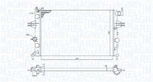 Radiator, motorkjøling, OPEL ASTRA G Halvkombi, 1300189, 90570728, 93277988