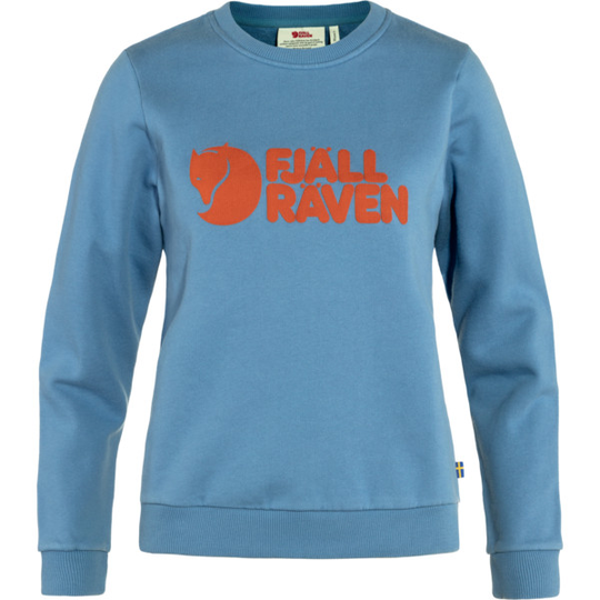 Fjällräven Fjällräven Logo Sweater W - Dawn Blue-terracotta Brown - Naiset - XL - Partioaitta