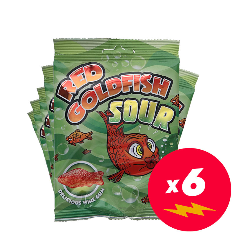 Sur Vingummi Red Goldfish 6-pack - 50% rabatt