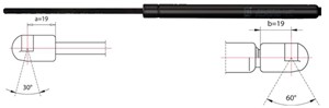 Pneumatisk fjær, koffer- / lasterom, VW GOLF PLUS V, 5M0 827 550, 5M0 827 550A