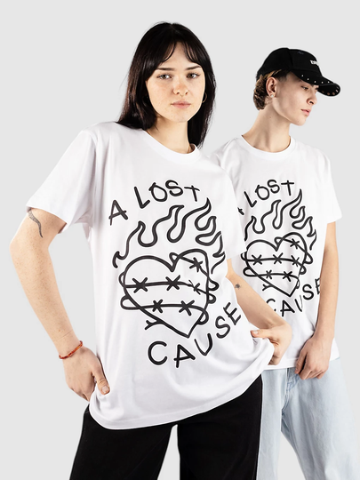 A Lost Cause Lethal Love T-paita valkoinen