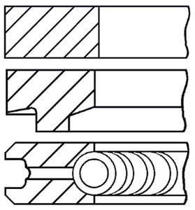 Stempelringsett, ALFA ROMEO,CADILLAC,FIAT,LANCIA,OPEL,SAAB,VAUXHALL, 71730218