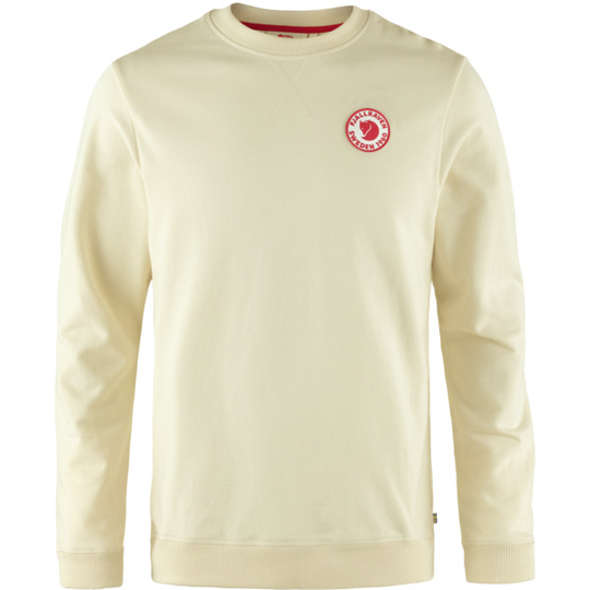 Fjällräven 1960 Logo Badge Sweater M - Chalk White - Miehet - S - Partioaitta