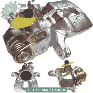Bremsecaliper, Venstre bakaksel, HONDA CIVIC Hatchback V, CIVIC Hatchback VI, CIVIC Sedan V, CIVIC Sedan VI, CRX III, 43019-S04-003, 430