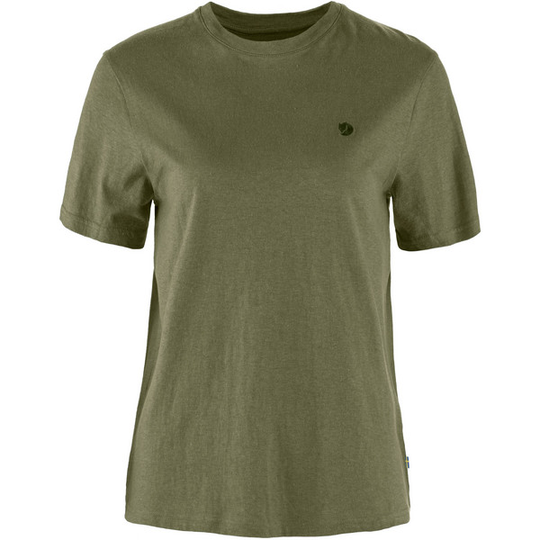Fjällräven Hemp Blend T-shirt W - Green - Naiset - XL - Partioaitta