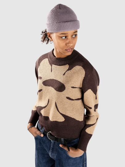 24 Colours 41190A Neule ruskea
