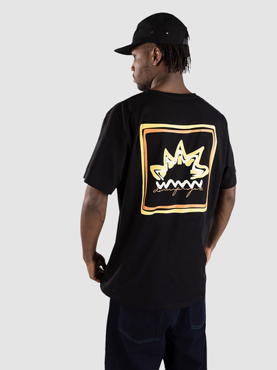 Denim Project Sunset Oversized T-paita musta