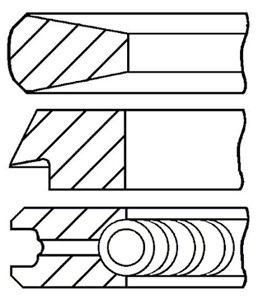 Stempelringsett, BMW,LAND ROVER,ROVER, 11252247383, 11252247384, 11257785232, 11257785233