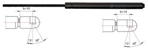 Pneumatisk fjær, koffer- / lasterom, OPEL COMBO Skåp/stor limousine, CORSA B, 132718, 90481269, 98612401, 98612402