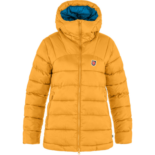 Fjällräven Expedition Mid Winter Jacket W - Mustard Yellow-un Blue - Naiset - M - Partioaitta