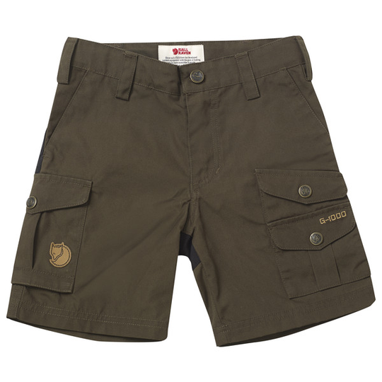 Fjällräven Kids Vidda Shorts - Dark Olive - Lapset - 152 - Partioaitta